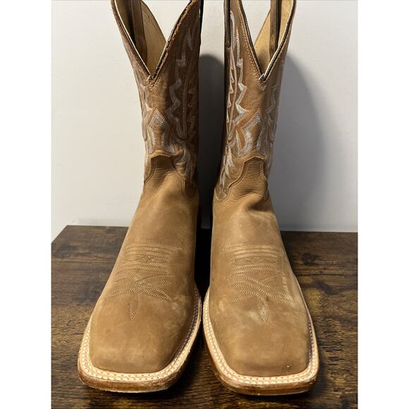 JUSTIN Rancho 11” Western Boots BUTTERSCOTCH Men Sz 11D, MSRP $290, MADE IN USA - Picture 4 of 8